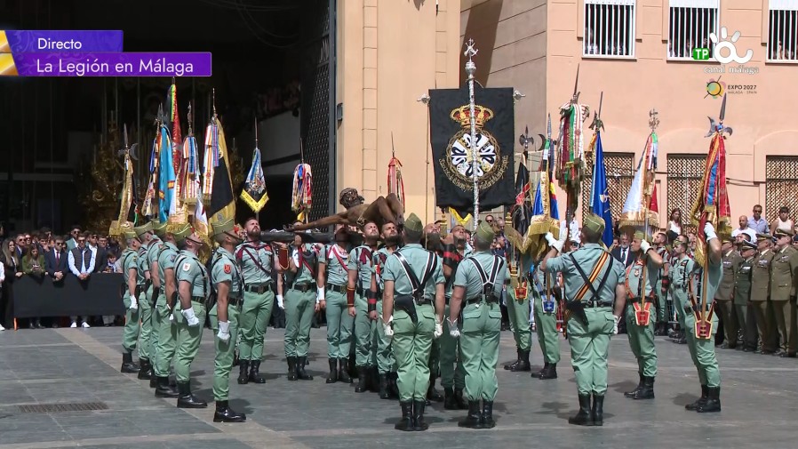 Desembarco Legión Entronización Cristo Buena Muerte 2023 Canal Málaga